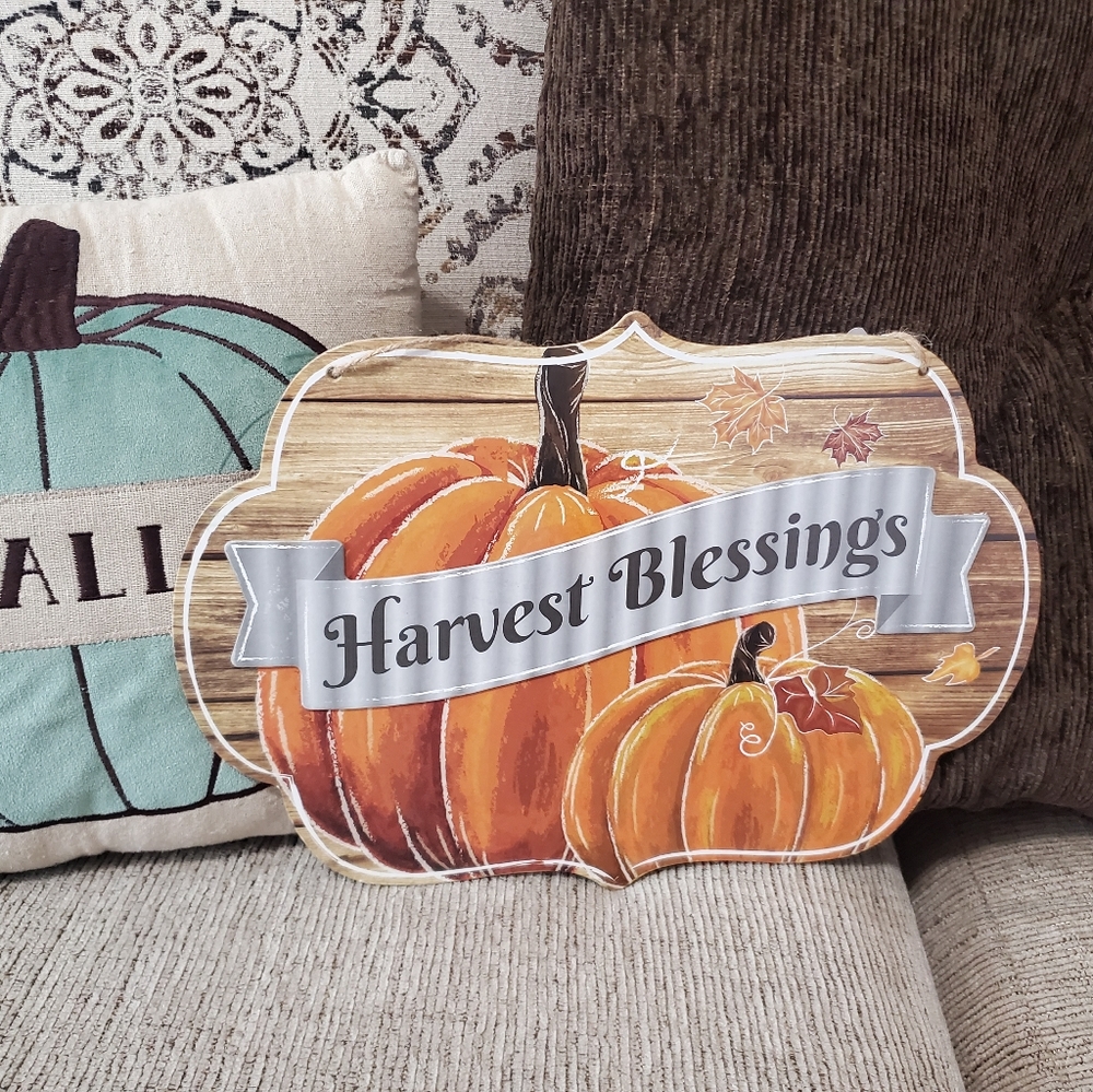 Harvest Blessing Pumpkin Decor🍂🍁